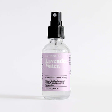 S.W. Basics Lavender Water Facial Mist, Hydrating And Toning Face Spray, Organic And Cruelty Free, 1.8 Fl Oz