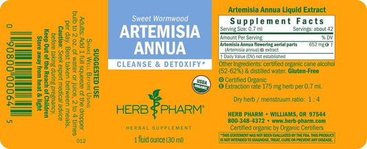 Herb Pharm Certified Organic Artemisia Annua (Sweet Annie) Liq Extract, 1  
