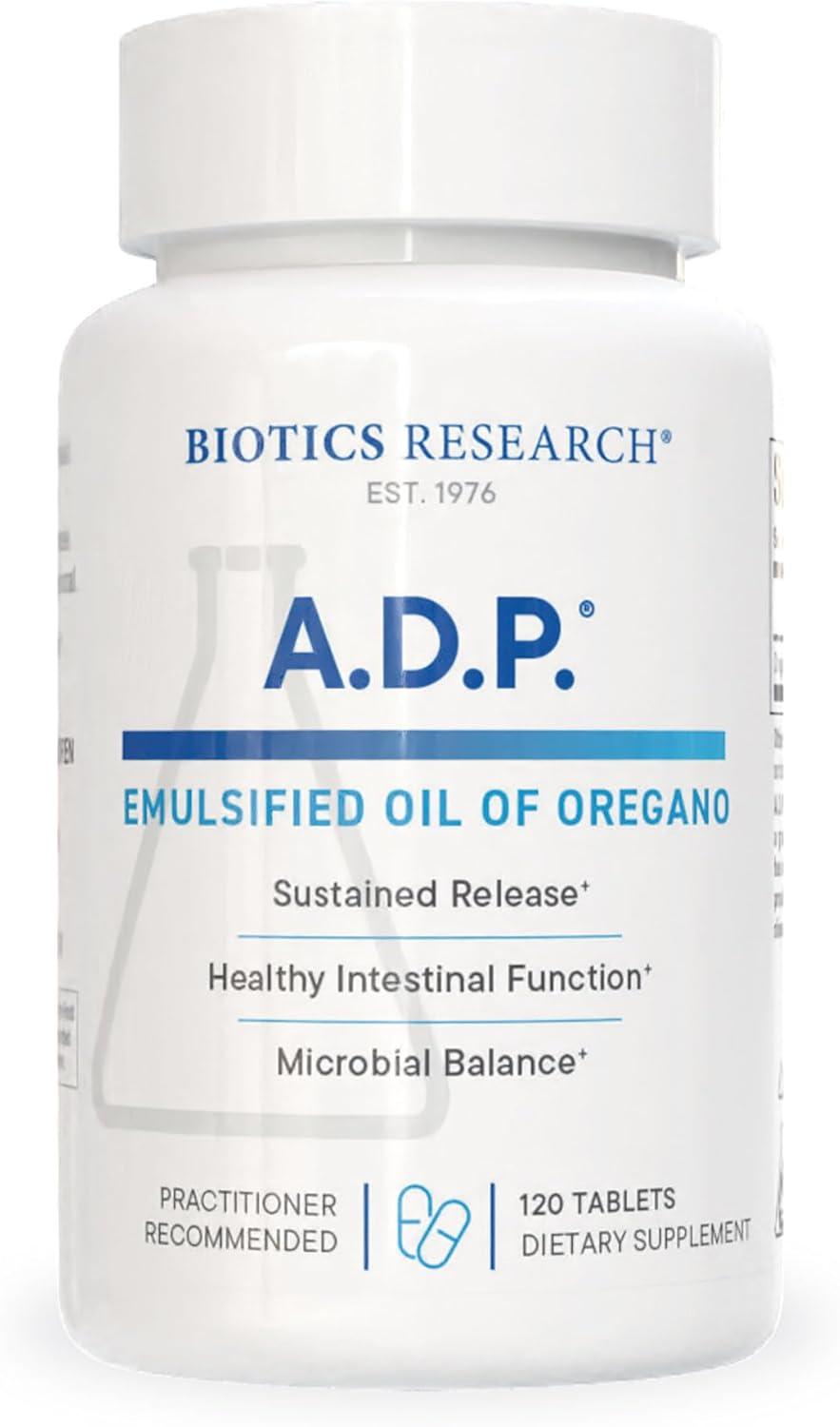 Biotics Research ADP Oil of Oregano – Highly Concentrated, Optimal Absorption, 120 Tablets
