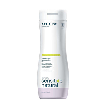 Attitude Body Wash For Sensitive Skin With Oat And Chamomile, Ewg Verified, Dermatologically Tested, Vegan, 16 Fl Oz