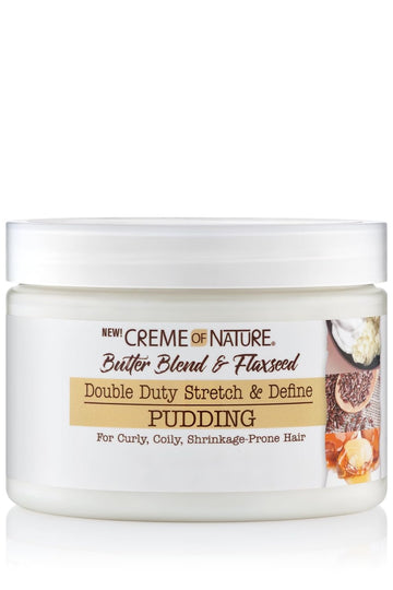 Creme of Nature, Curl Definition Pudding, Butter Blend, Argan Oil, Flaxseed Oil, Anti Frizz, 11.5 Oz : Beauty & Personal Care