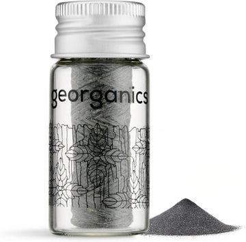 Georganics Natural Dental Floss Refill - Biodegradable With Natural Wax And Flavouring - Vegan, Sls, Cruelty And Gluten Free - Charcoal - 50M