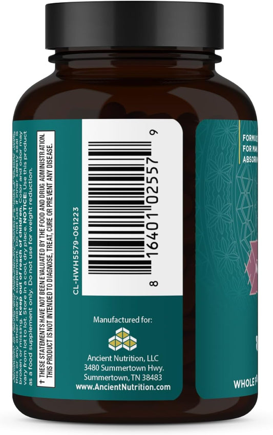 Ancient Nutrition Women'S Hormones, Helps Reduce Stress, Supports Energy, Hormone Balance, Gluten Free, Paleo And Keto Friendly, 60 Capsules