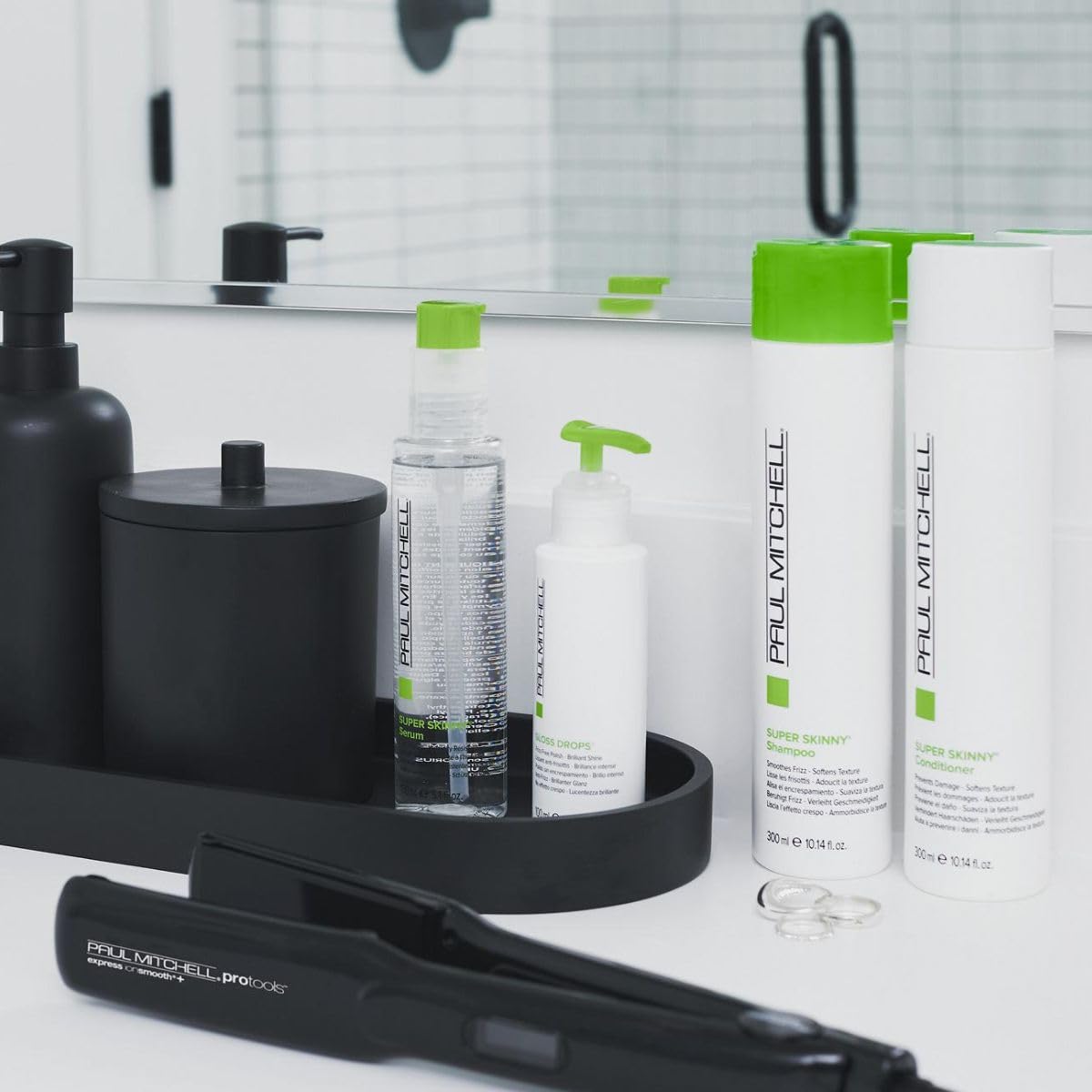 Paul Mitchell Gloss Drops Shine Serum, Frizz-Free Polish, Brilliant Shine, For Frizzy Hair, 3.4 fl. oz. : Paul Mitchell: Beauty & Personal Care