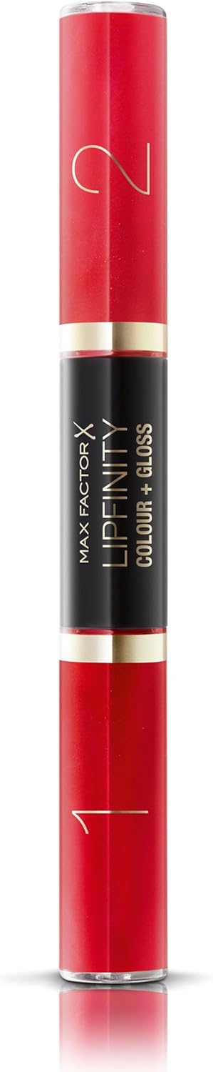 Max Factor Lipfinity Color & Gloss, No. 640 Lasting Grenadine, 2 Count : Beauty & Personal Care