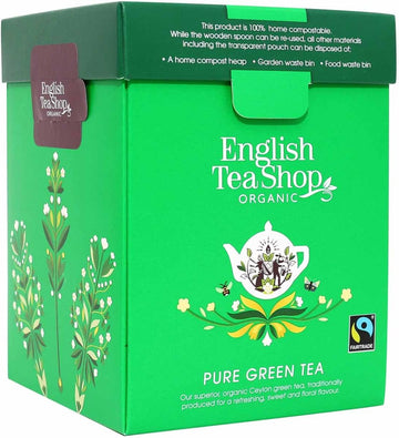 English Tea Shop Pure Green Tea 80G Whole Leaf Tea, U059882