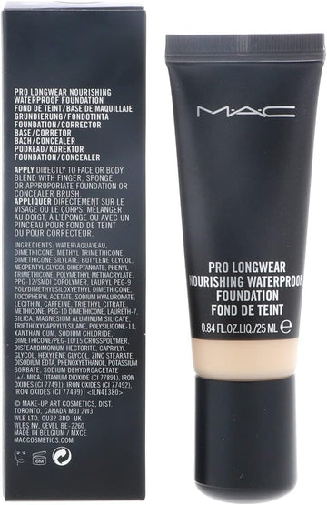 Mac Nourishing Waterproof Foundation Colour: Nc30, 25 M