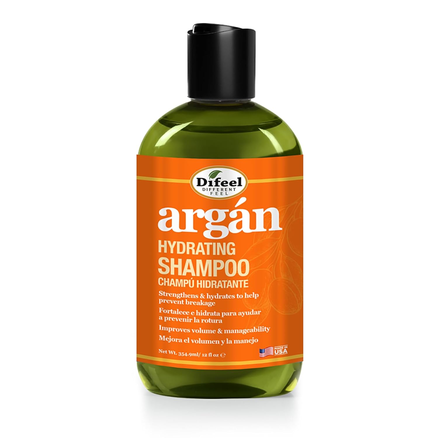 Difeel Argan Hydrating Shampoo 12 Oz. - Argan Oil Shampoo, Natural Paraben Free Shampoo For Hair …