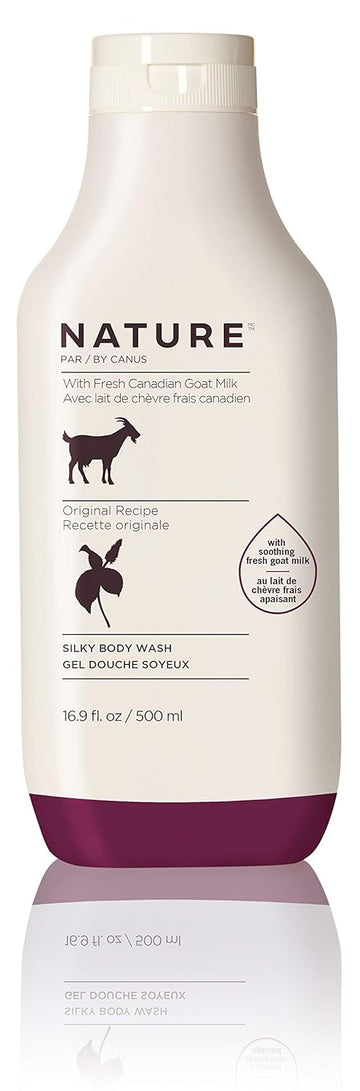 Nature By Canus, Natural Cleanser Moisturizing Body Wash With Goat Milk, For Sensitive Skin,16.9 Fl Oz