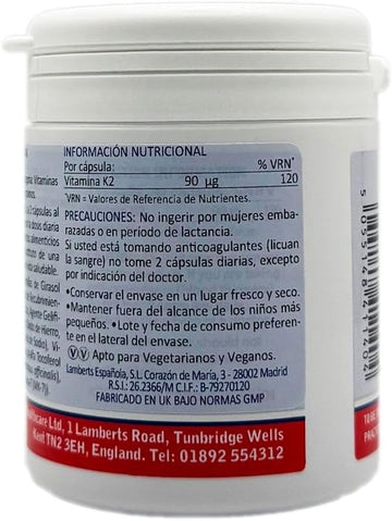 Lamberts Vitamin K2 (Mk-7) 90Mcg - 60 Capsules