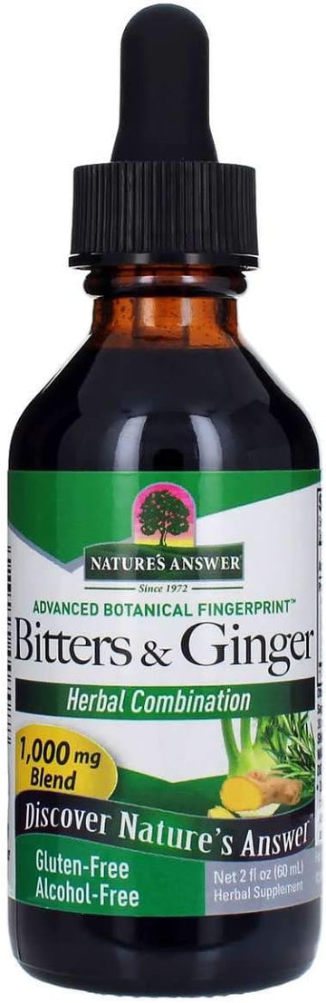 Nature'S Answer Alcohol Free Bitters & Ginger 2 Fluid Ounces | Supports Digestion | Supports Stomach Function