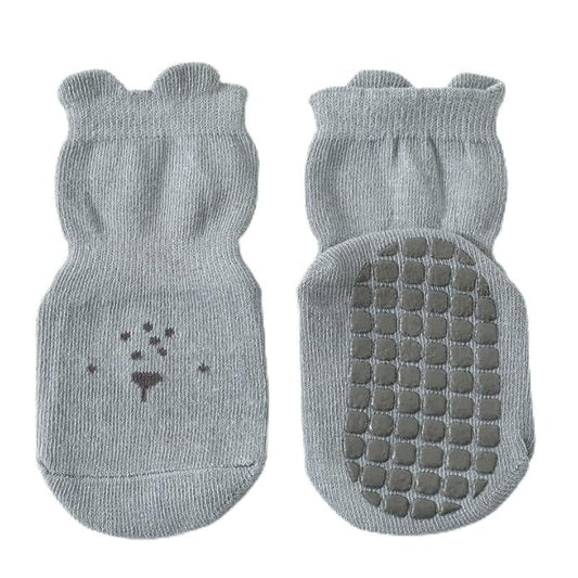 VALUEVIBES Baby Socks for 1-3 Year Old, Non-Slippery Toddler Socks with High Grip, Anti Skid and easy to wear, Best Baby Shower Gift (Pack of 2,Pair)