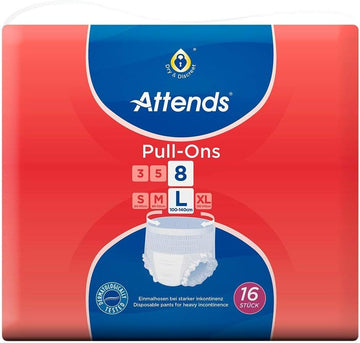 Attends Pull-Ons, Size 8, Large, Pack Of 16