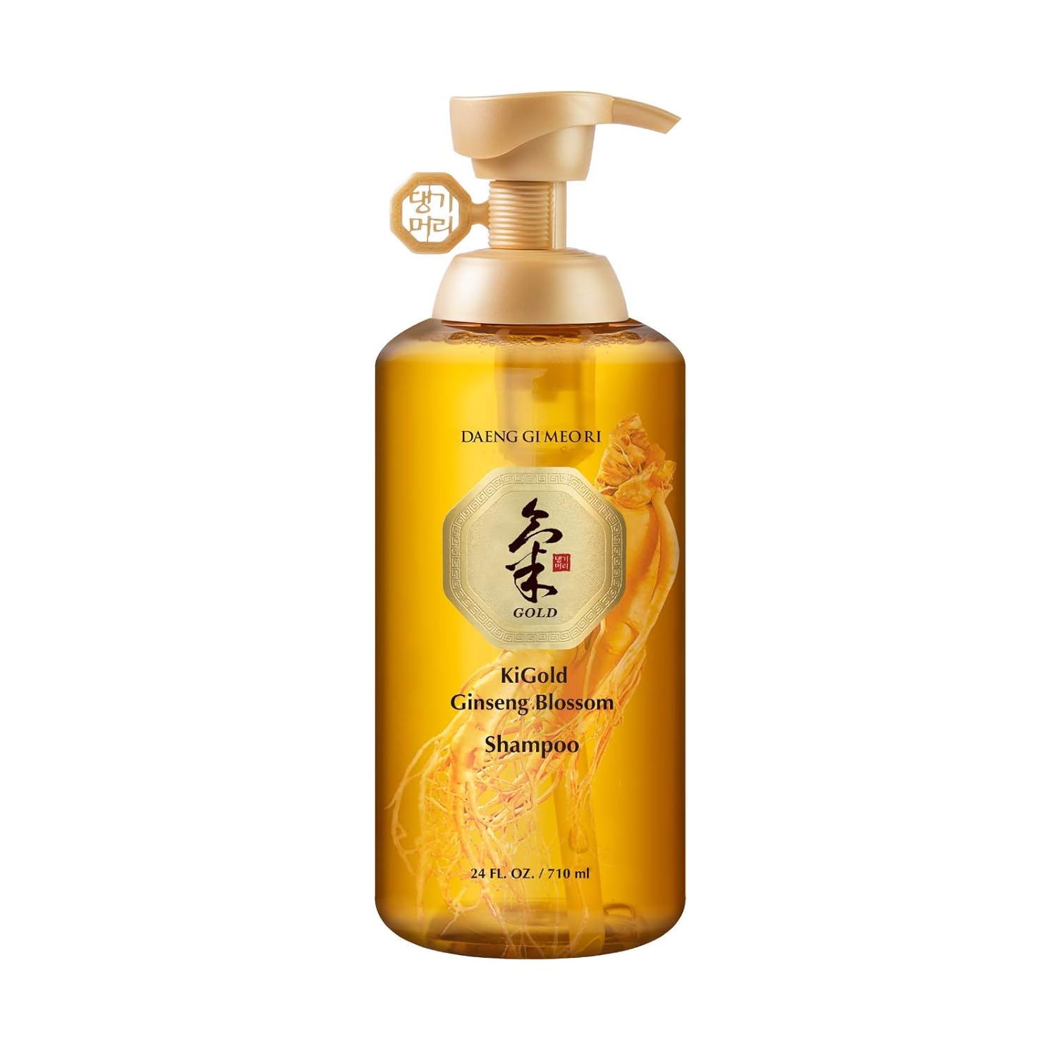 Daeng Gi Meo Ri- Ki Gold Ginseng Blossom Shampoo, Real Ginseng Inside!, Medicinal Herbal Shampoo, Hair Growth, Preventing Hair Loss, 24.01 Fl Oz (Pack Of 1)
