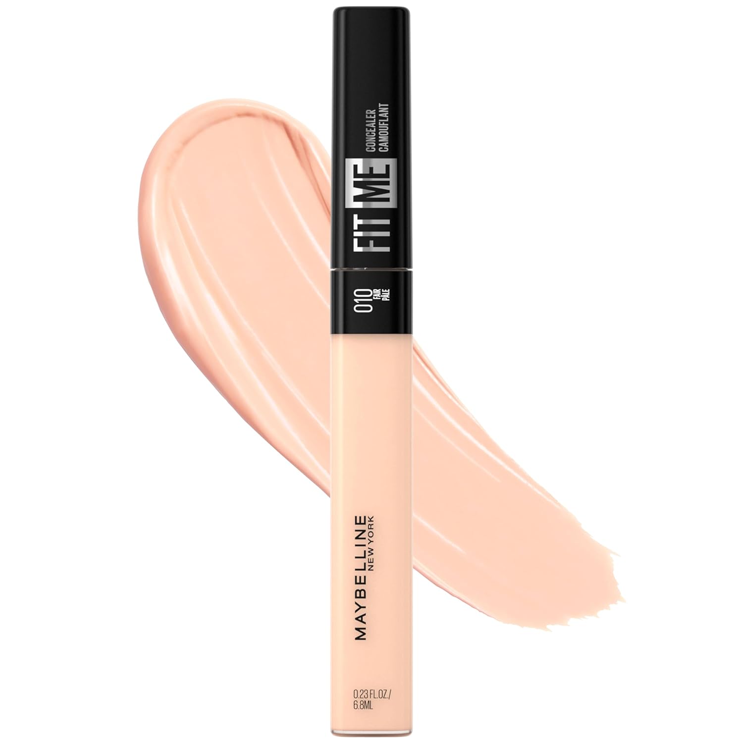 Maybelline New York Fit Me Liquid Concealer Makeup, Natural Coverage, Lightweight, Conceals, Covers Oil-Free, Fair, 1 Count (Packaging May Vary)