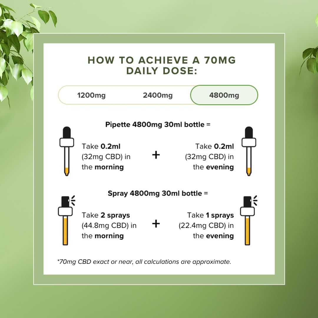 Vitality CBD Drops, Spray in MCT Oil 4800 mg, Berry, 30 ml, NO THC : Amazon.co.uk: Health & Personal Care