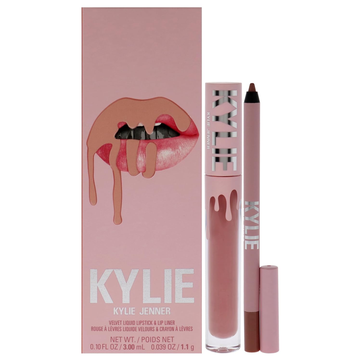 Velvet Lip Kit - 700 Bare By Kylie Cosmetics For Women - 2 Pc 0.10 Oz Velvet Liquid Lipstick, 0.03 Oz Lip Liner