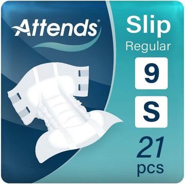 Attends Slip Regular 9 Small (1700Ml) 21 Pack Incontinence Protection
