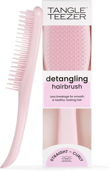 Tangle Teezer Ultimate Detangler Hairbrush - For Wet & Dry Hair - Detangling Brush For All Hair Types - Two-Tiered Teeth Reduce Breakage & Eliminate Knots - Electric Raspberry Pink