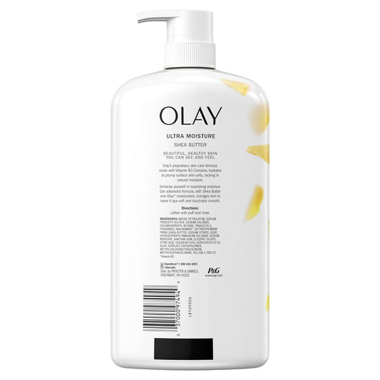 Olay Ultra Moisture Body Wash For Women, Shea Butter Scent, 33 Fl Oz