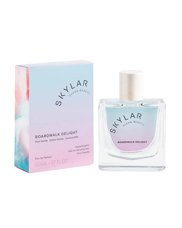 Skylar Boardwalk Delight Eau De Parfum - Hypoallergenic & Clean Perfume For Women & Men, Vegan & Safe For Sensitive Skin - Notes Of Cotton Candy, Vanilla & Coconut Milk - 10Ml /0.33 Fl Oz