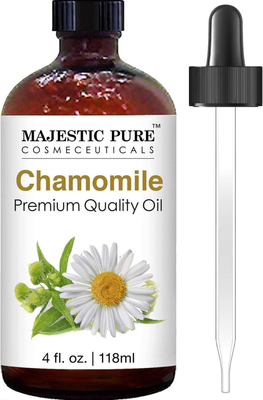 MAJESTIC PURE Chamomile Oil Premium Quality, 4 Fl Oz