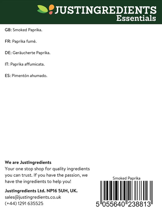 Justingredients Essentials Paprika Smoked, 1 Kg