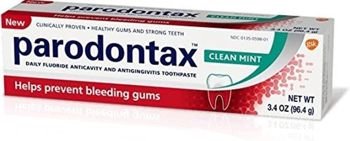 Parodontax Clean Mint Daily Toothpaste, 3.4 oz. Per Tube (10 Pack) : Health & Household