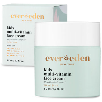 Evereden Kids Face Cream: Melon Juice, 1.7 Oz. | Kids Face Lotion | Clean And Non-Toxic Kids Face Moisturizer | Multi-Vitamin Skin Care For Kids