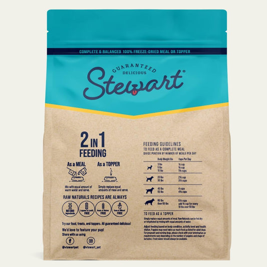 Stewart Raw Naturals Freeze Dried Dog Food, Chicken & Vegetables Recipe, 32 Ounce Bag, Complete And Balanced Nutrition