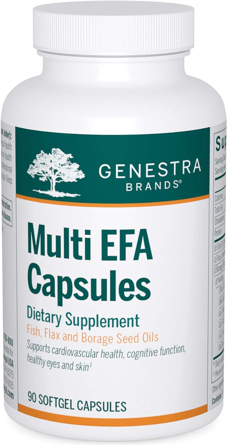 Genestra Brands Multi EFA Capsules | Unique Blend of Fish, Flax, and Borage Seed Oils | 90 Softgel Capsules