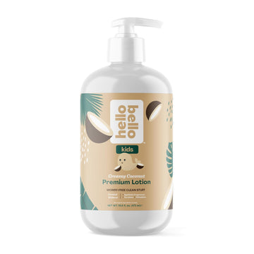 Hello Bello Kids Premium Lotion - Gentle Hypoallergenic Vegan Formula To Nourish And Moisturize - Creamy Coconut Scented - 16 Fl Oz