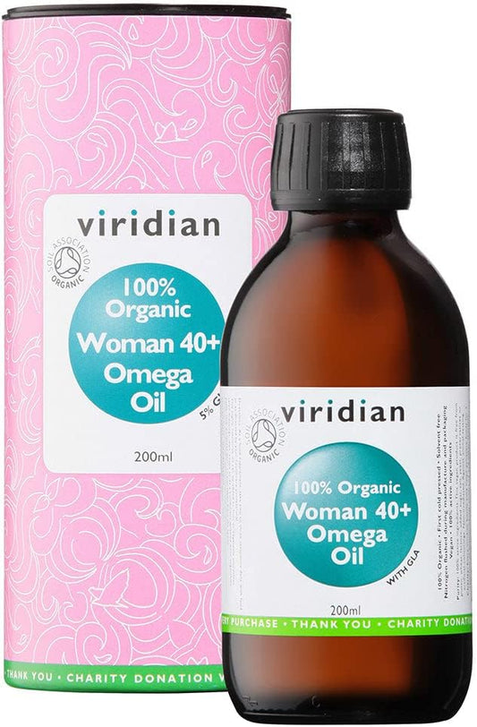 Viridian 100% Organic Woman 40+ Omega Oil - 200Ml