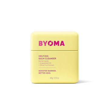 Byoma Melting Balm Facial Cleanser - Buttery Soft Cleansing Balm For Skin Barrier Repair - Tri-Ceramide Face Wash For Sensitive Skin & All Skin Types - Deeply Hydrated Skin, No Oily Residue - 2.12 Oz