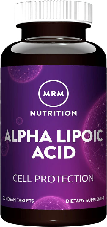 MRM Nutrition Alpha Lipoic Acid | 300mg ALA | Cell Protection | Liver Health + detoxification | Potent antioxidant | Vitamin C + E Regeneration | 30 Servings