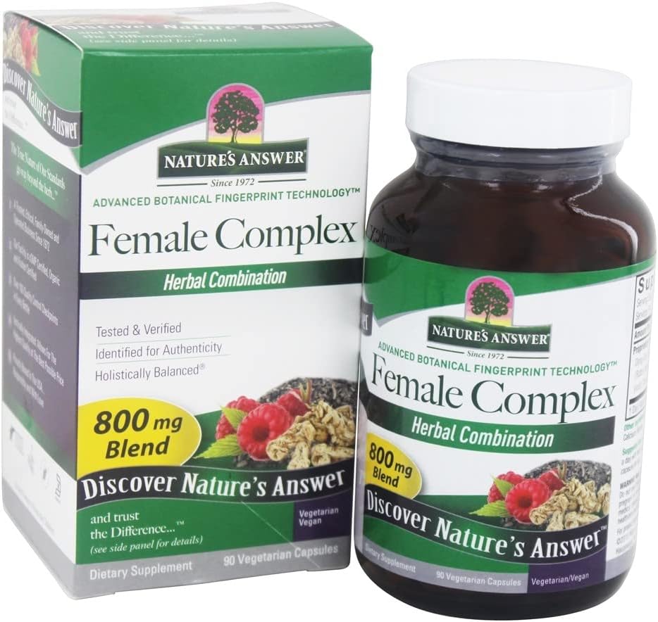 Nature'S Answer Female Complex | High Strength Dietary Supplement | Vegetarian & Vegan (90 Capsules)