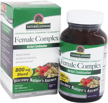 Nature'S Answer Female Complex | High Strength Dietary Supplement | Vegetarian & Vegan (90 Capsules)