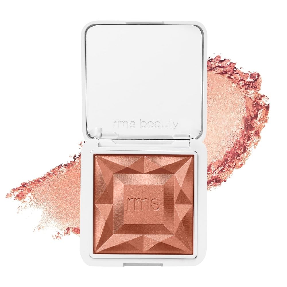 Rms Beauty Redimension Hydra Powder Blush - Powder Gel Blush For Cheeks, Blush Cream, Cream Blush Makeup Shimmer Blush Powder Cheek Tint, Face Blushes