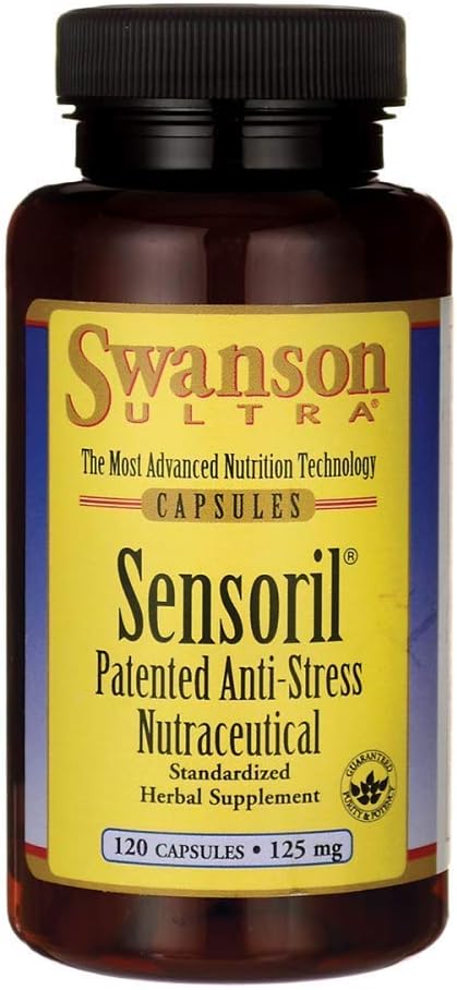 Swanson Sensoril Anti-Stress Nutraceutical 125 Milligrams 120 Capsules