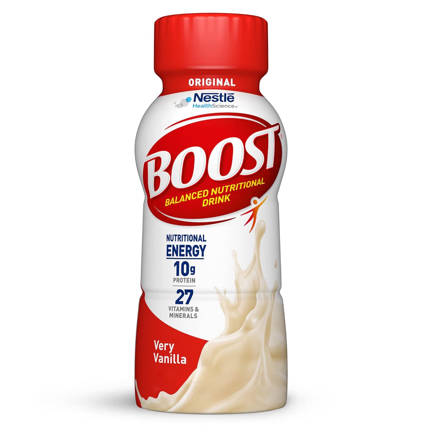 Boost Original Nutritional Drink, Very Vanilla, 8 Fl Oz (Pack Of 24)