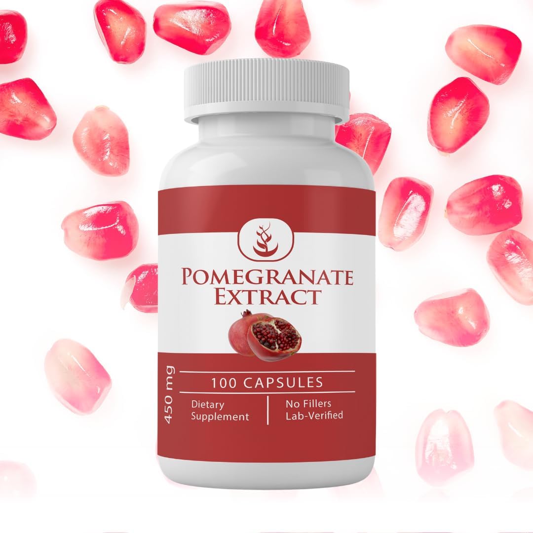 Pure Original Ingredients Pomegranate Extract, Always Pure, No Additives Or Fillers, Lab Verified (100 Capsules) : Health & Household