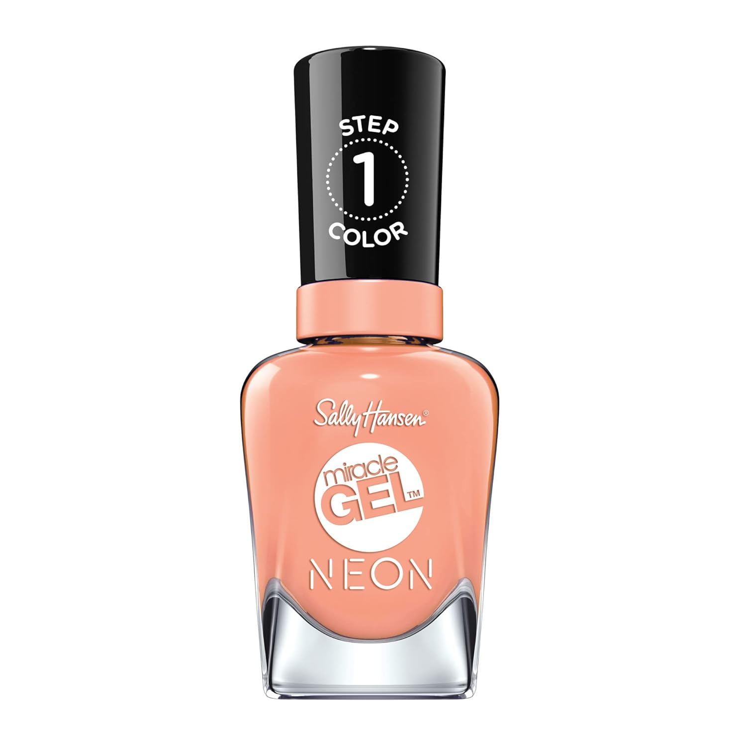 Sally Hansen Miracle Gel™, Peach Please, Long Lasting, Gel-Like Formula, No Uv Lamp Needed, Orange Nail Polish