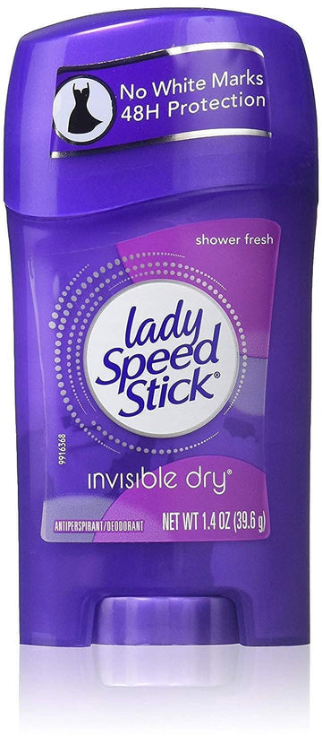 Mennen Lady Speed Stick Invisible Dry Deodorant Powder Fresh, 1.4 Ounce, Purple (96369)