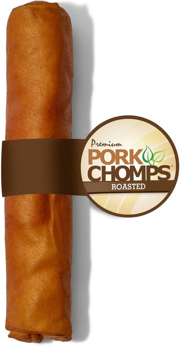 Pork Chomps Roasted Pork Skin Dog Chew, 8-Inch Rolls, 1 Count
