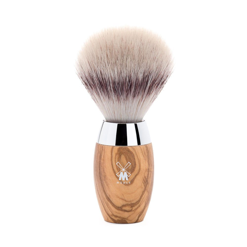 Mühle Kosmo Olive Wood Silvertip Fiber Shaving Brush - Synthetic Luxury Shave Brush For Men, Rich Lather : Beauty & Personal Care