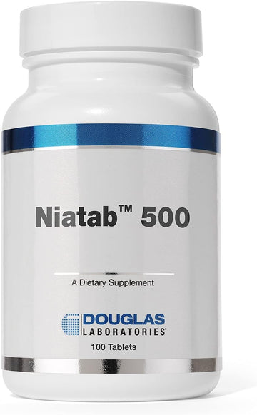Douglas Laboratories Niatab 500 | No-Flush High Potency Niacin With Sustained Release To Support Cardiovascular Health | 100 Tablets