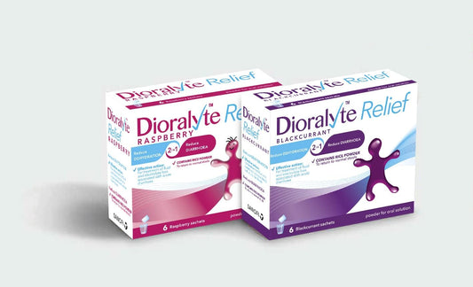 Dioralyte Relief Blackcurrant - Fast And Effective Rehydration Treatment To Help Replace The Loss Of Body Fluid And Electrolytes (Minerals And Salts) - Blackcurrant Flavour- 6 Sachets