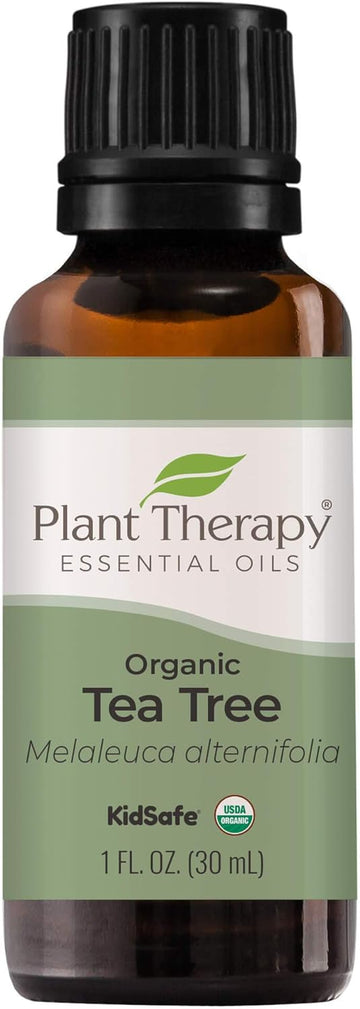 Plant Therapy Organic Tea Tree Oil (Melaleuca) 100% Pure, Usda Certified Organic, Undiluted, Natural Aromatherapy, Therapeutic Grade 30 Ml (1 Oz)