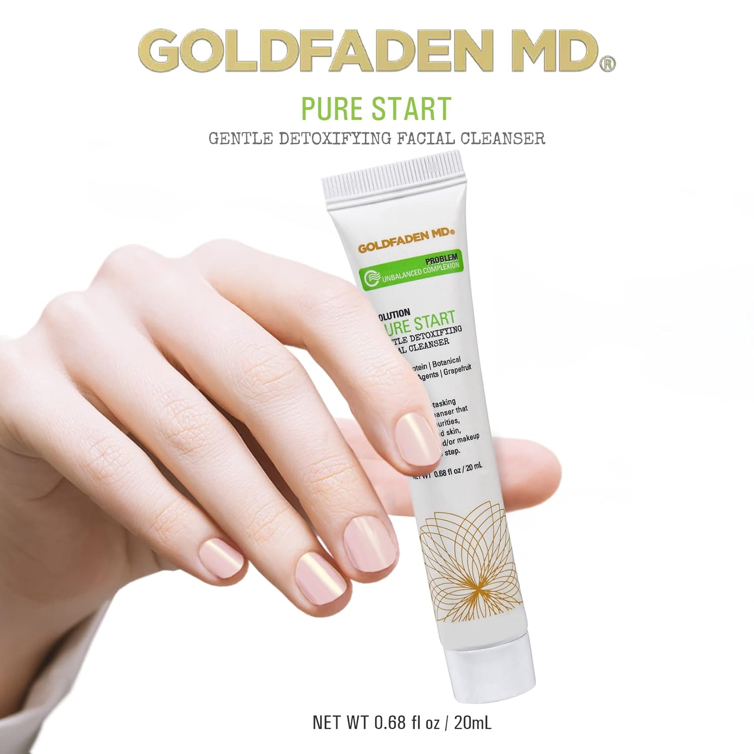 Goldfaden Md Pure Start Gentle Detoxifying Natural Facial Cleanser, 5 Fl Oz : Beauty & Personal Care