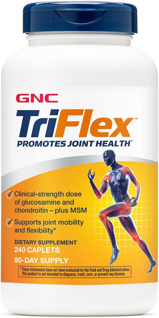 Gnc Triflex |Targeted Joint, Bone & Cartilage Health Supplement With Glucosamine Chondroitin & Msm |Support Mobility & Flexibility | 240 Caplets